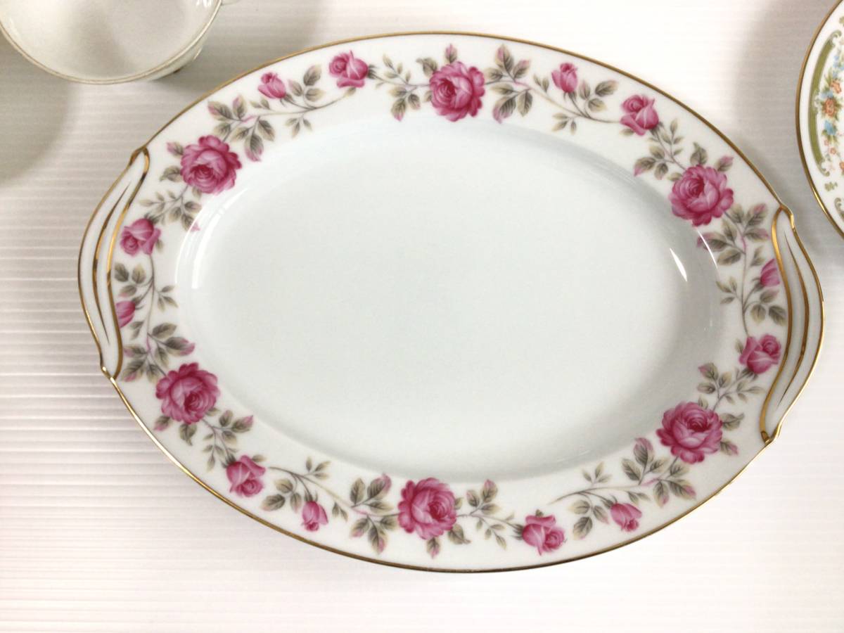 C986 together! RC Noritake/ Noritake Old Noritake RC seal plate small plate cup & saucer etc. Showa Retro floral print gold . equipped 