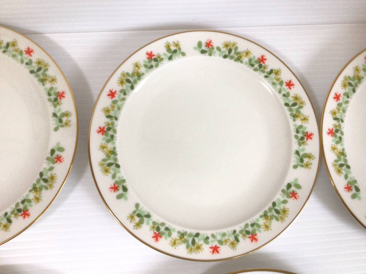 C986 together! RC Noritake/ Noritake Old Noritake RC seal plate small plate cup & saucer etc. Showa Retro floral print gold . equipped 