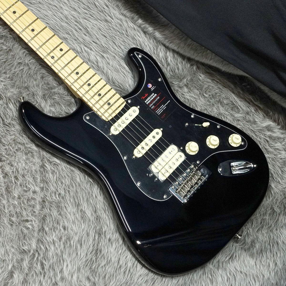 Fender American Performer Stratocaster HSS MN Black_画像1