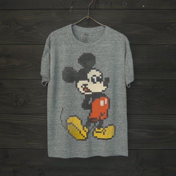 DISNEY ディズニー プリントT MICHKY ミッキー グレー L|PayPayフリマ