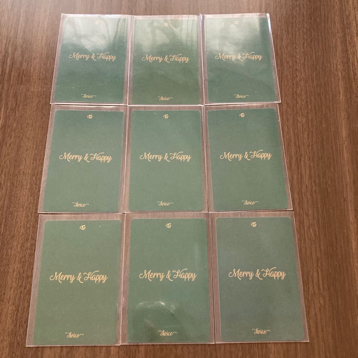 twice merry&happy トレカ 9枚セット