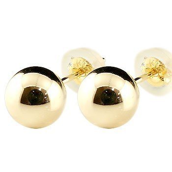 送料関税無料】 丸玉 メンズ 18金 ピアス 6mm SALE セール 人気 送料