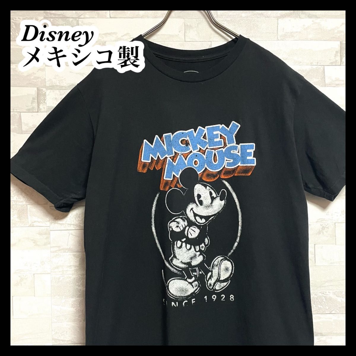【Disney】ディズニー　ミッキーマウス　メンズ　半袖tシャツ　Mサイズ　メキシコ製　MADE IN MEXICO ユニセックス