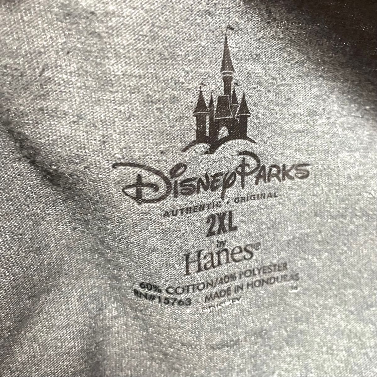 【Disney×Hanes】ディズニー　ヘインズ　ミッキーマウス　メンズ　半袖tシャツ　2XLサイズ　ゆるダボ　大きめサイズ　古着
