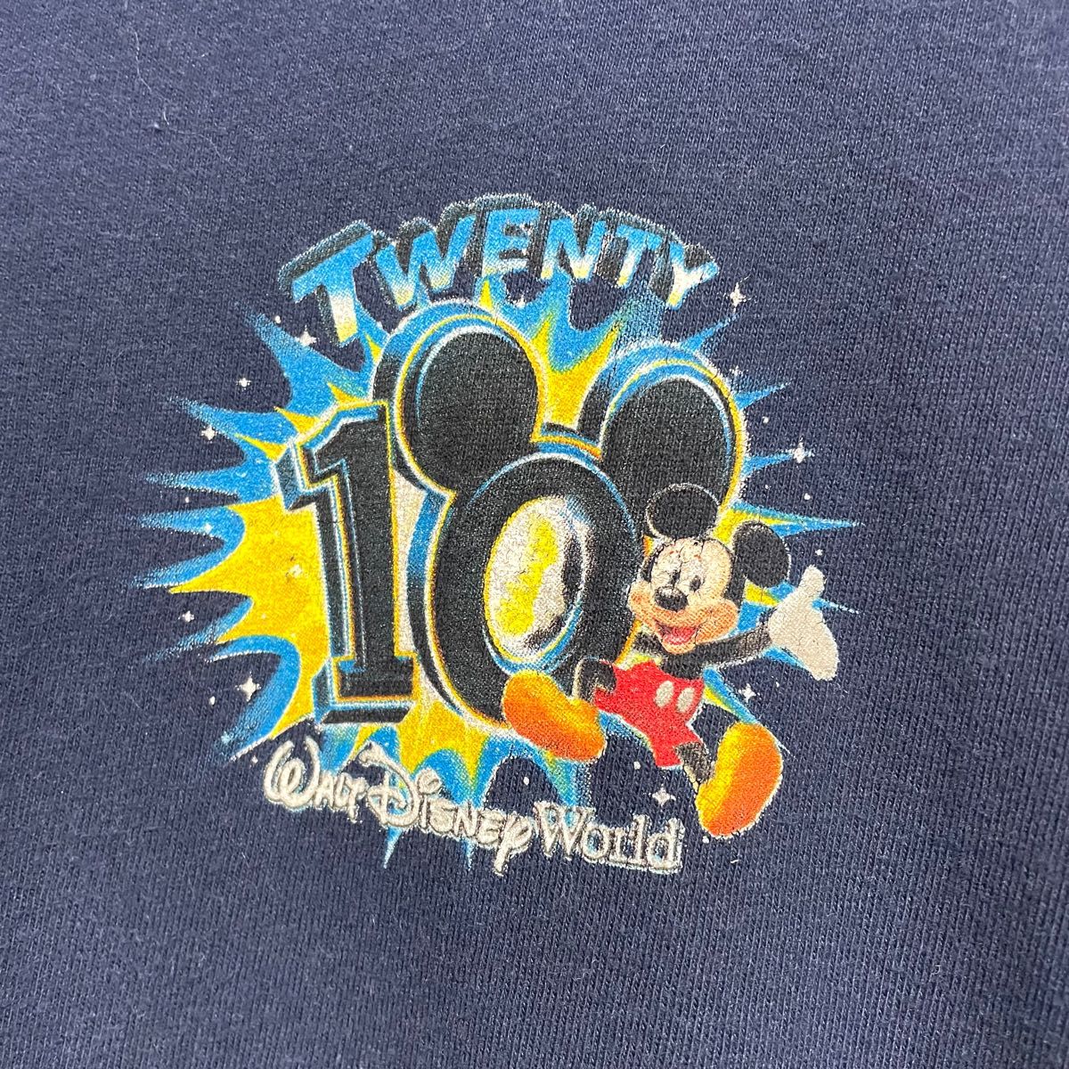 【Disney×Hanes】ディズニー　ミッキーマウス　ヘインズ　半袖tシャツ　メンズ　XLサイズ　ユニセックス　バックプリント