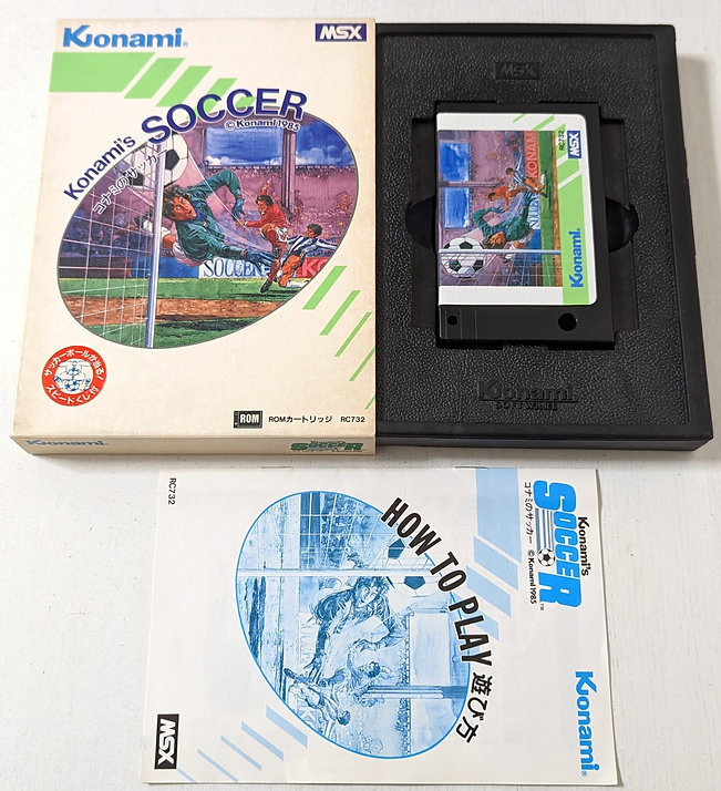 MSX ロム コナミのサッカー Konami Soccer ゲームソフト 箱説付