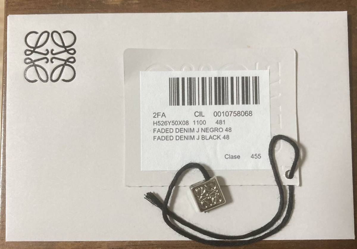高い品質 【新品】LOEWE(ロエベ)22AWライトウェイトウォッシュドデニム