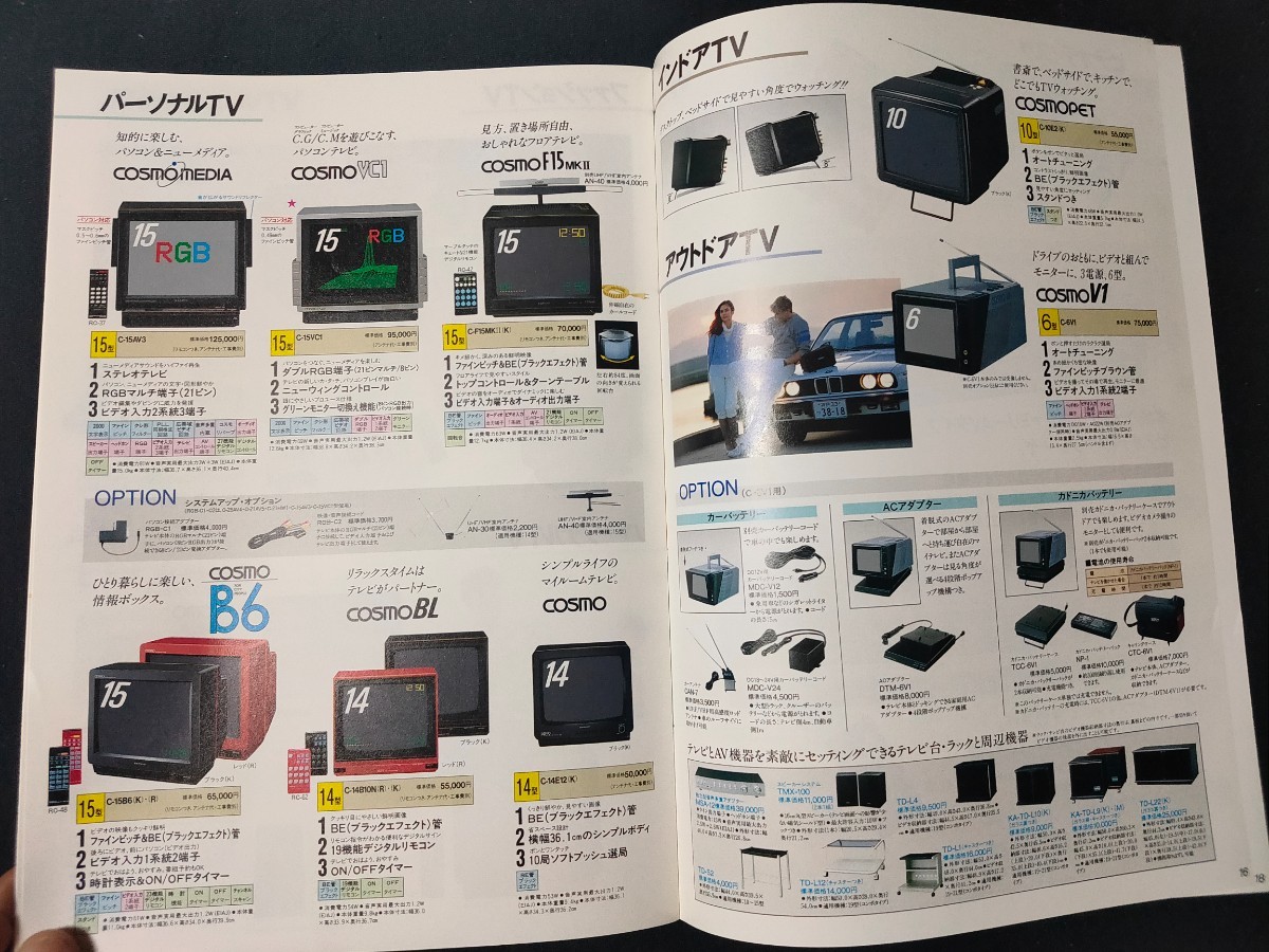 [カタログ]SANYO サンヨー 1987年1月 カラーテレビ総合カタログ/C-37AV4/C-29HF1/C-28AV4/C-21AV5/昭和レトロ/RGBテレビ/当時物/店舗印なし_画像8