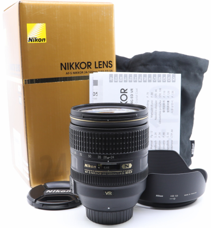 100％本物 Nikon 標準ズームレンズ AF-S NIKKOR 24-120mm f 4G ED VR フルサイズ対応 