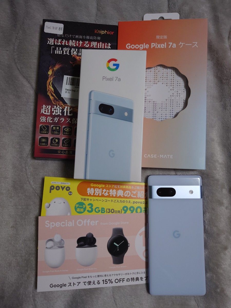 Pixel7a Google ブルー 128GB SIMフリー ほぼ新品 オマケ有り