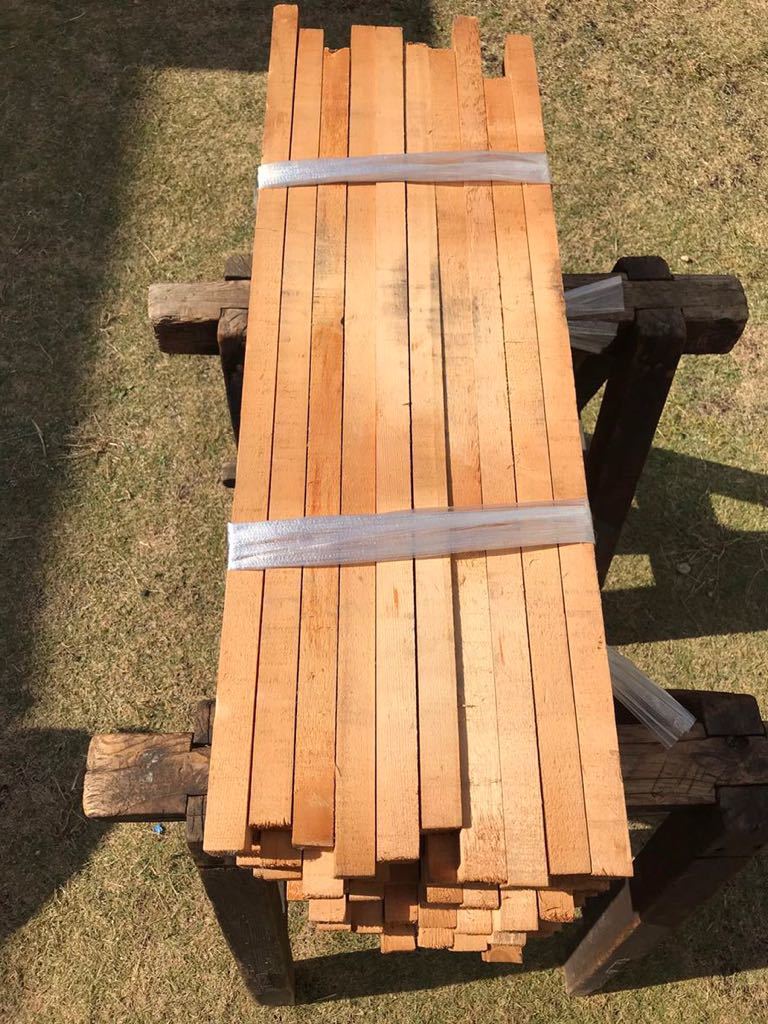 木曽ひのき角材 柾目 70~85cm×3 5cm程度×2 4cm程度 60本|PayPayフリマ