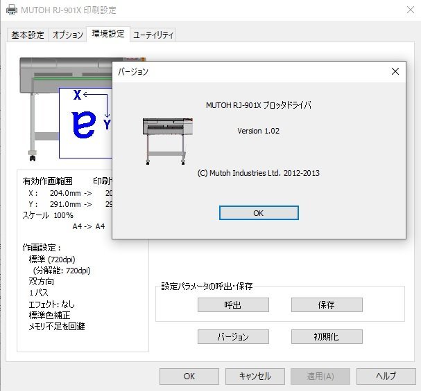 [ Saitama departure ]* junk *[MUTOH]CAD for ink-jet plotter RJ-901X * electrification, start-up verification settled * (11-2038)