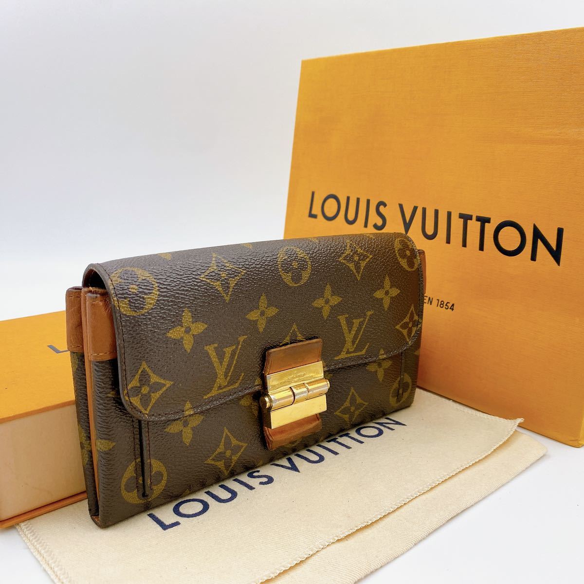 A1802【美品】LOUIS VUITTON ルイヴィトンモノグラムポルトフォイユ