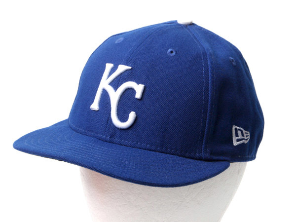 デットストック 未使用品 ■ ニューエラ x Kc ロイヤルズ べースボール キャップ 56.8cm NEW ERA 帽子 MLB オフィシャル 大リーグ 野球 青