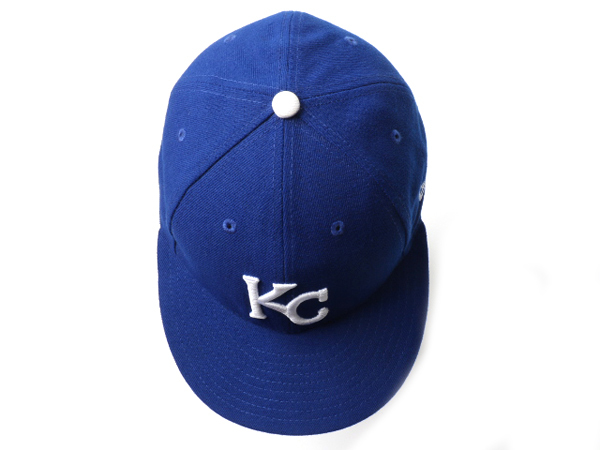 デットストック 未使用品 ■ ニューエラ x Kc ロイヤルズ べースボール キャップ 56.8cm NEW ERA 帽子 MLB オフィシャル 大リーグ 野球 青_画像5