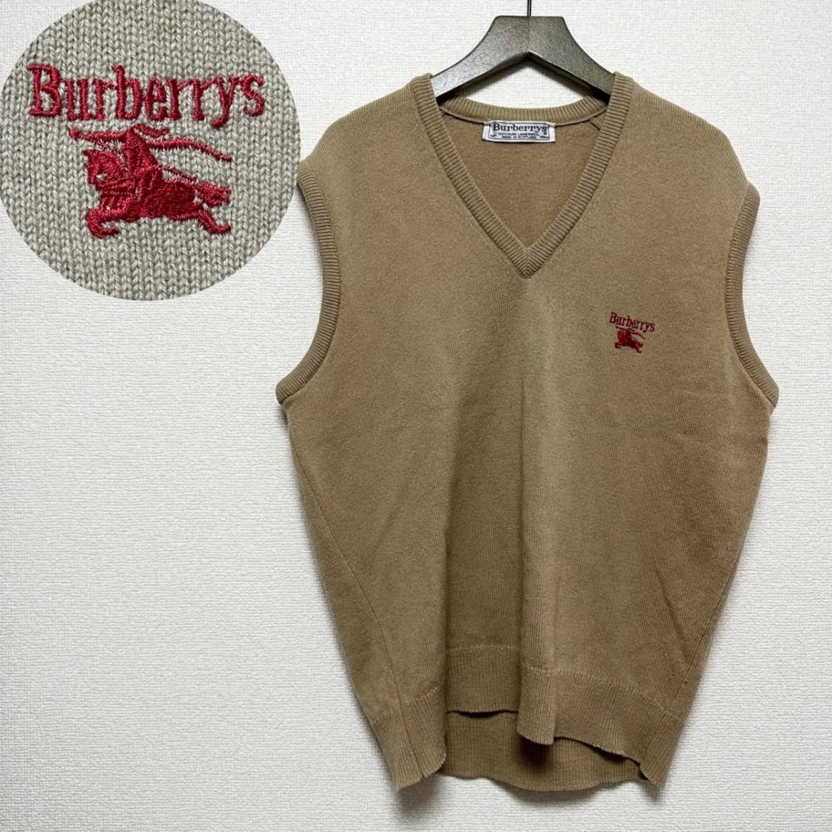 現金特価】 高級ラムウール ニットベスト バーバリーズ Burberrys