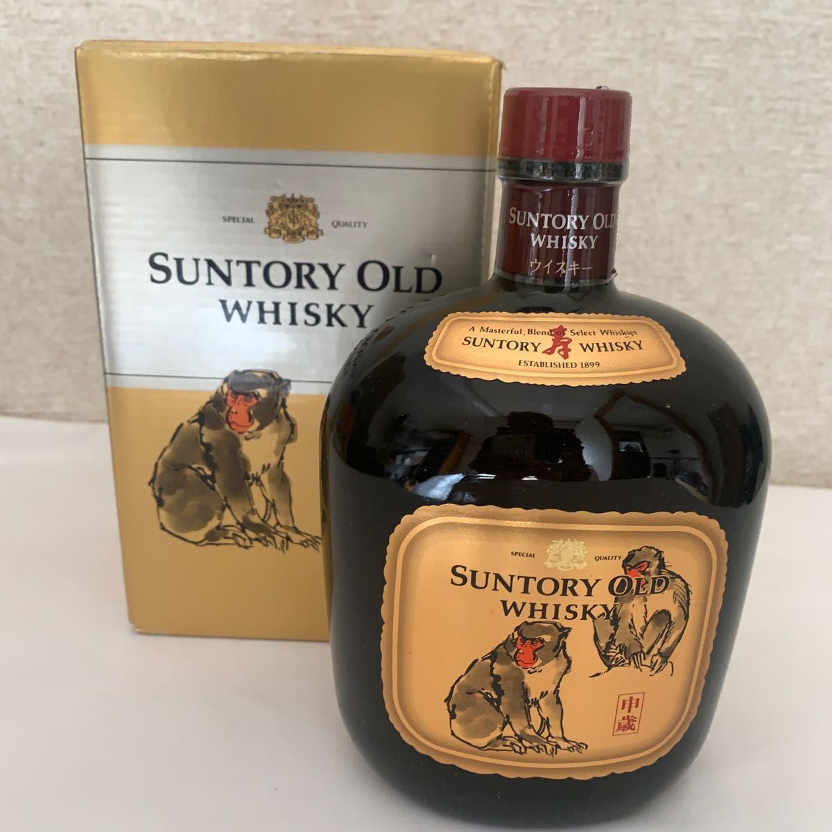 SUNTORY WHISKY[古酒]干支 ラベル サントリーオールド1992年申歳