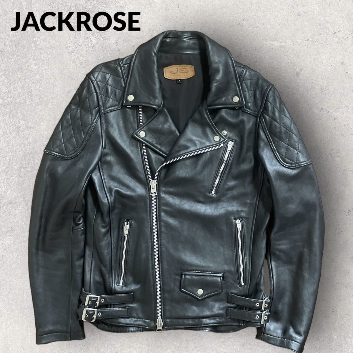 JACKROSE パデットレザー 羊革 シープスキン ダブルライダース