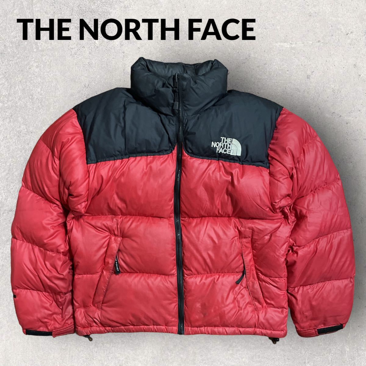 満点の NORTH THE FACE レッド 700フィル Mサイズ ヌプシダウン