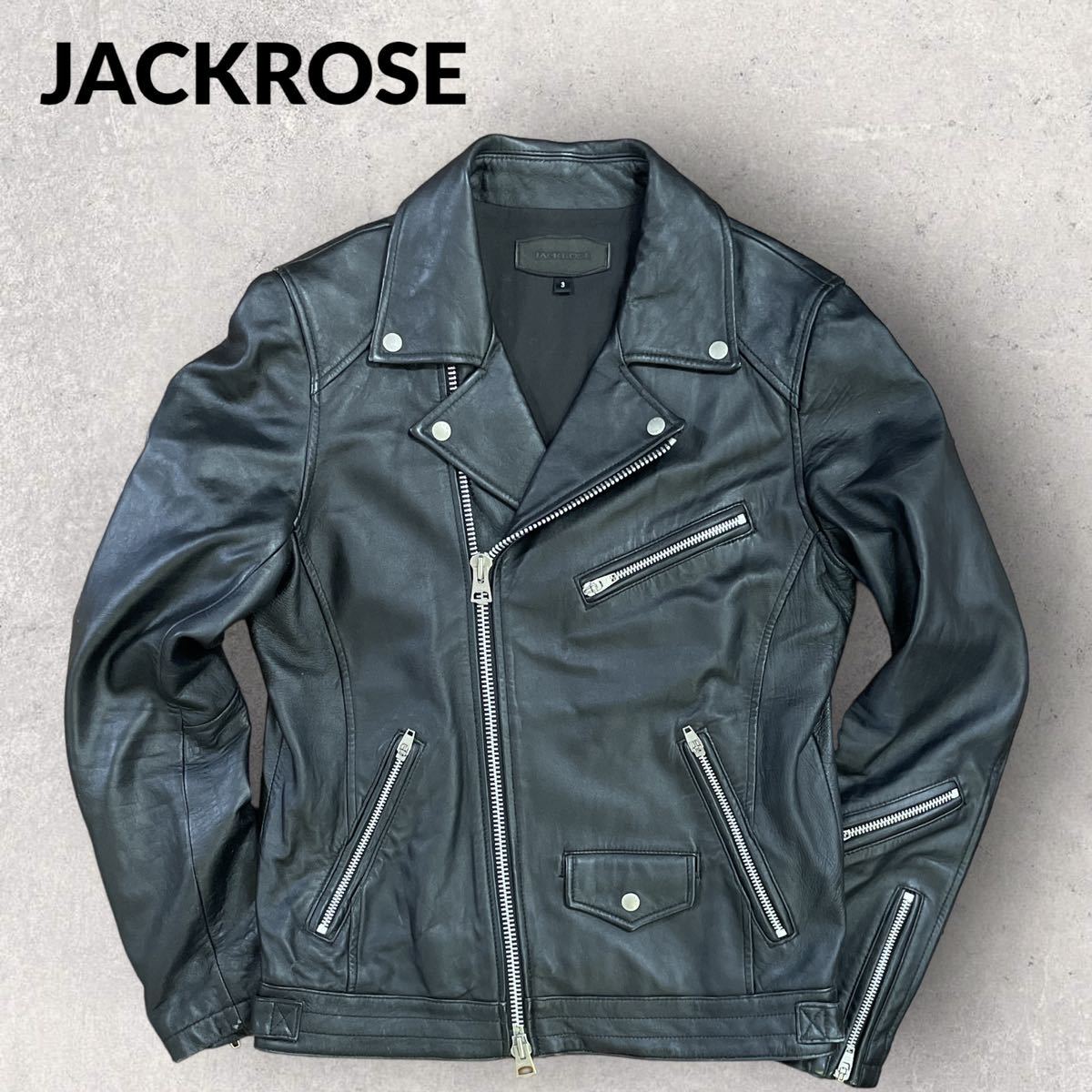 １着でも送料無料 羊革 JACKROSE シープスキン 革ジャン ラムレザー