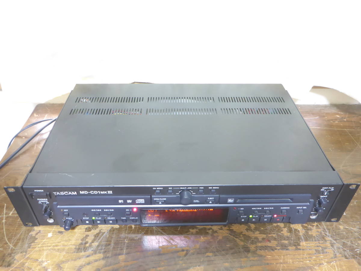 TASCAM MD-CD1MKⅢ 業務用CDプレーヤー/MDレコーダー タスカム