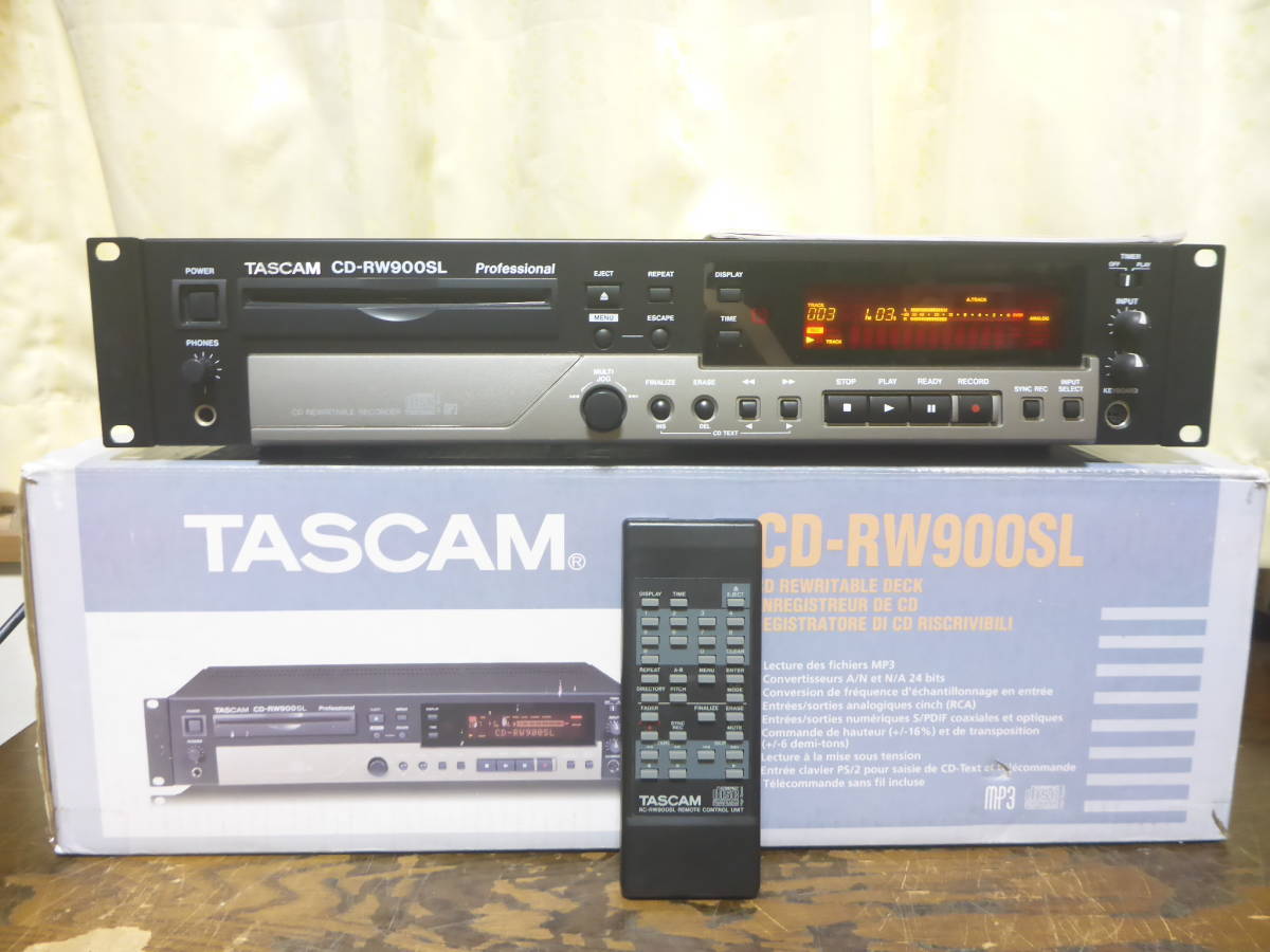 TASCAM CD-RW900SL 業務用CDレコーダー タスカム