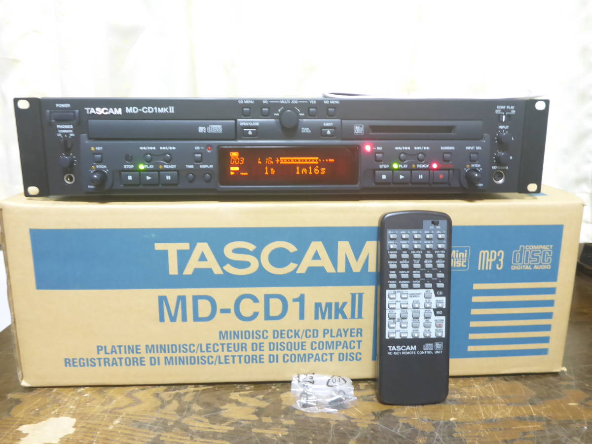 TASCAM MD-CD1MKⅡ 業務用CDプレーヤー/MDレコーダー タスカム | www