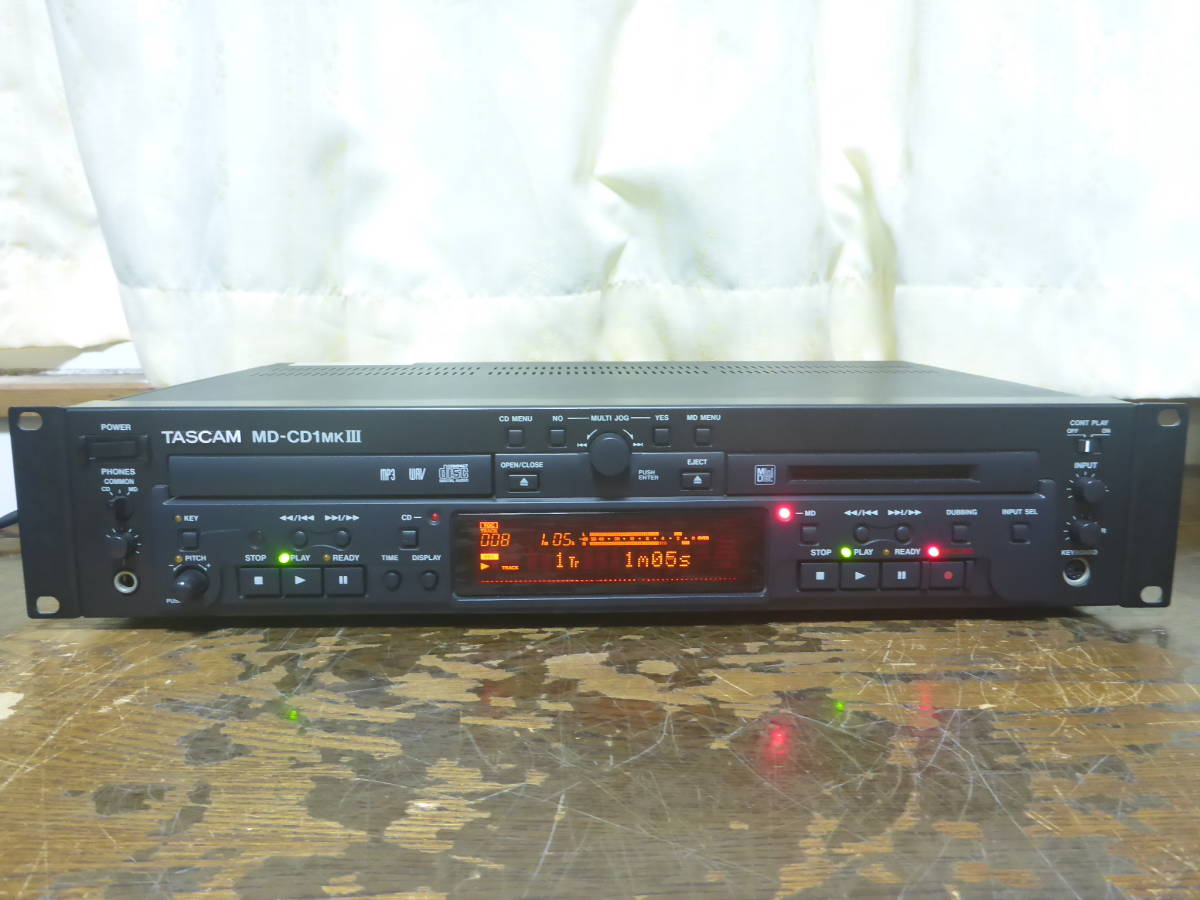 TASCAM 業務用 CDプレーヤー/MDレコーダー MD-CD1MKⅢ-