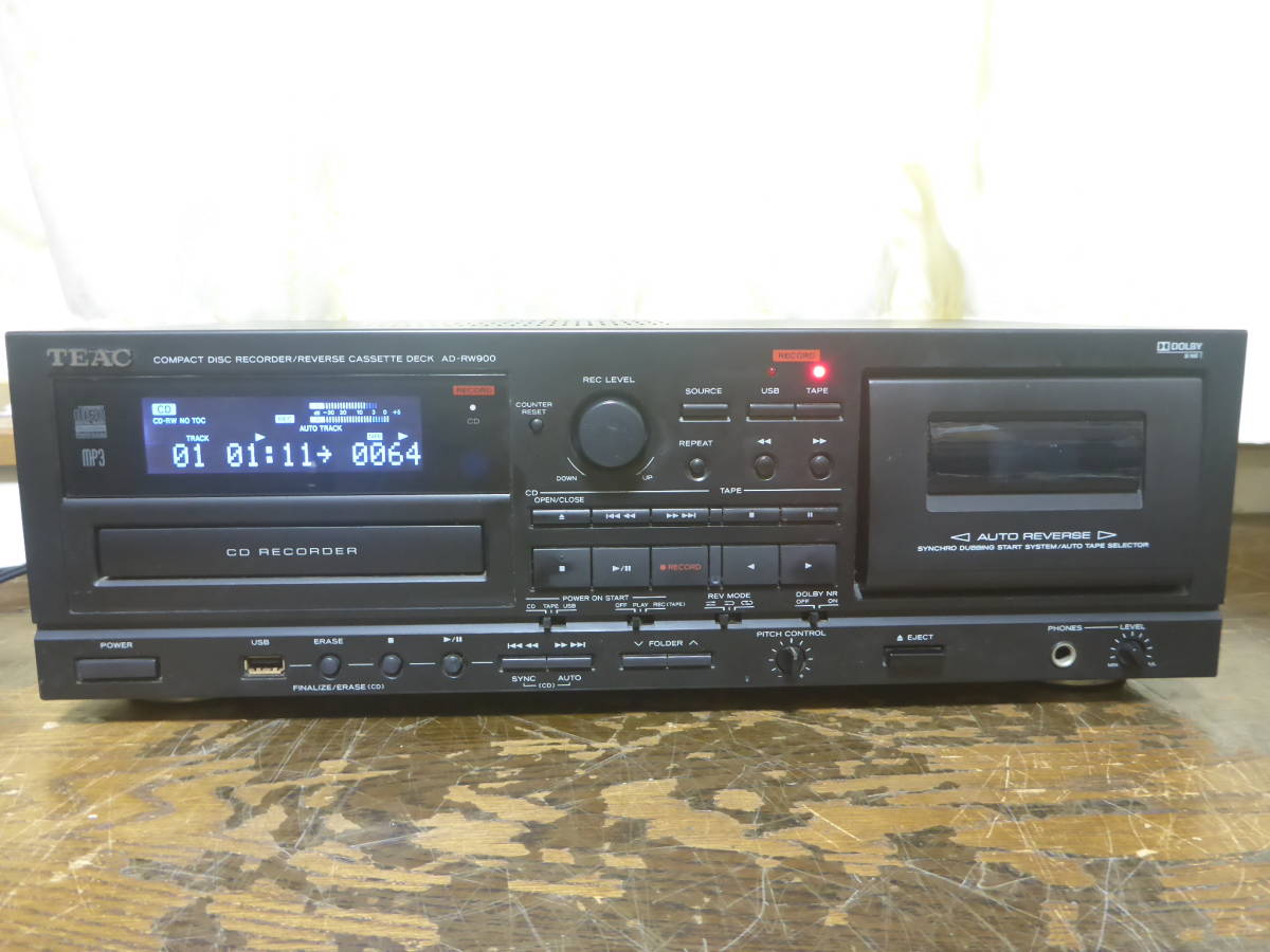 TEAC AD-RW900 CDカセットレコーダー ティアック | cyclopsrecords.info