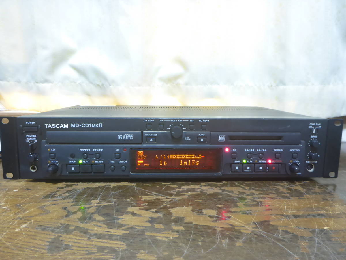 史上最も激安 TASCAM TEAC タスカム ティアック MD-CD1 業務用MD CD
