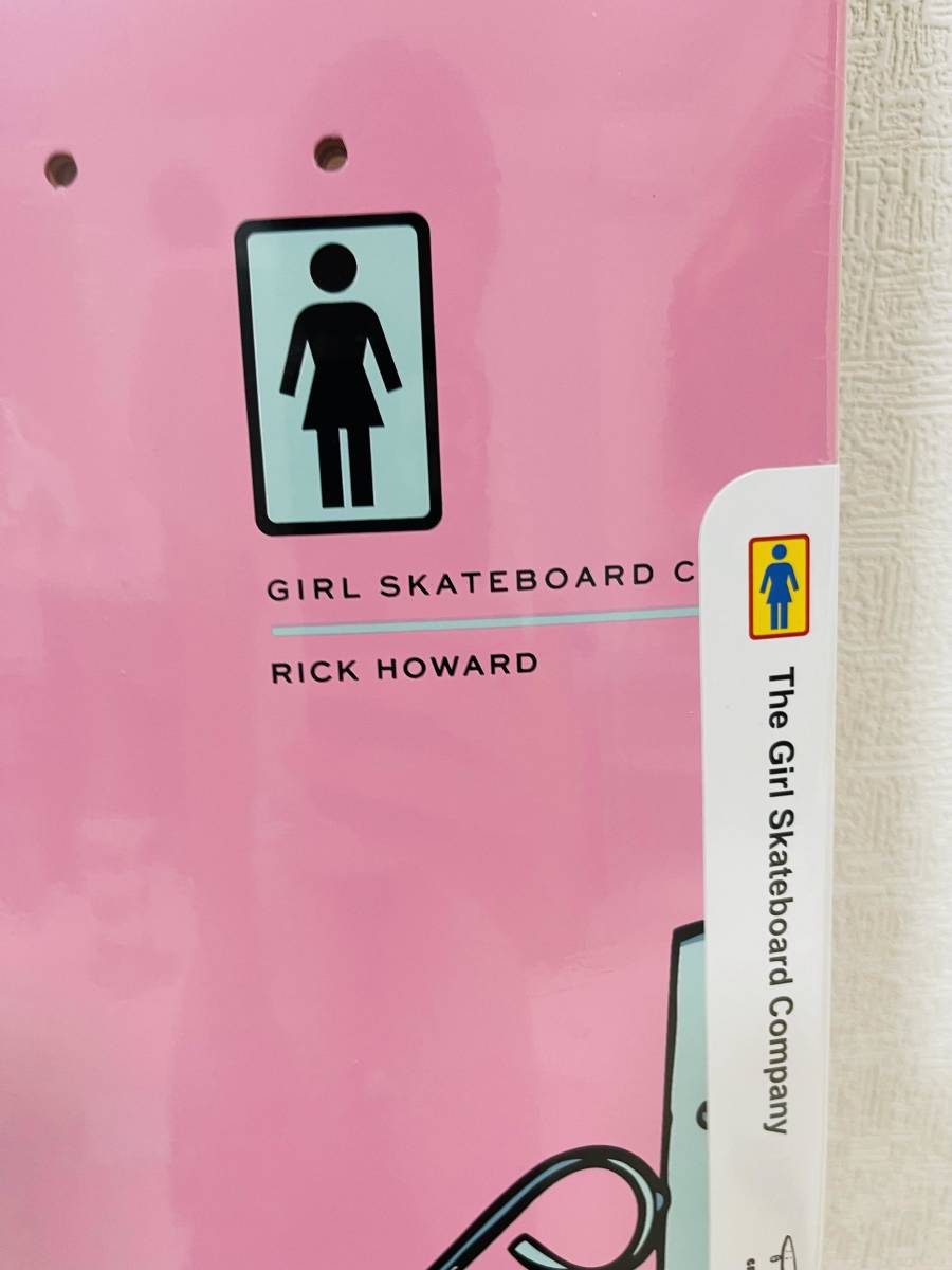 男女兼用 GIRL ガール スケートボードデッキ 8.0*31.5 ピンク色 デッキ