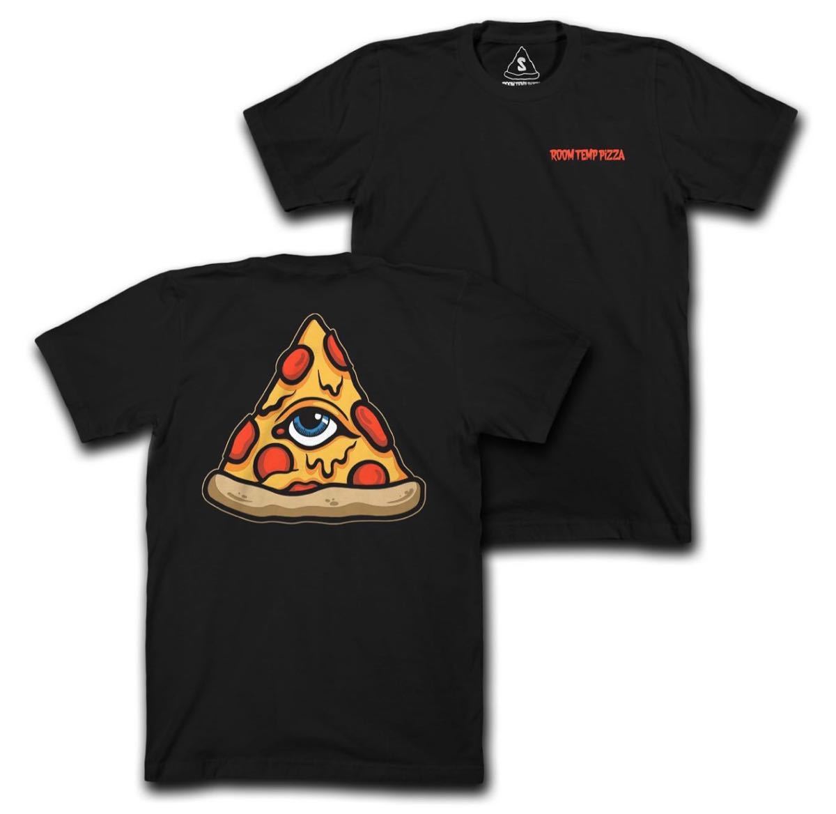 実物 Room Temp Pizza Tee SIZE XL BLACK Roomtemppizza supdef superior