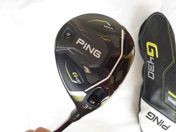 ピン G430 MAX フェアウェイウッド PING TOUR 2.0 BLACK 65 3w 15度 S