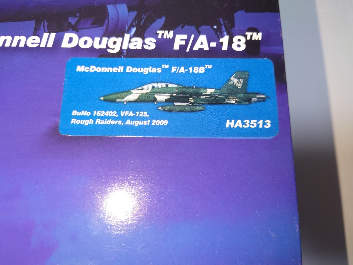 未開封 1/72 F/A-18D ホーネット VFA-125”ラフ・レイダーズ” HA3513 ホビーマスター 戦闘機 HOBBYMASTER 米海軍 topgun 技MIX エフトイズ_画像4