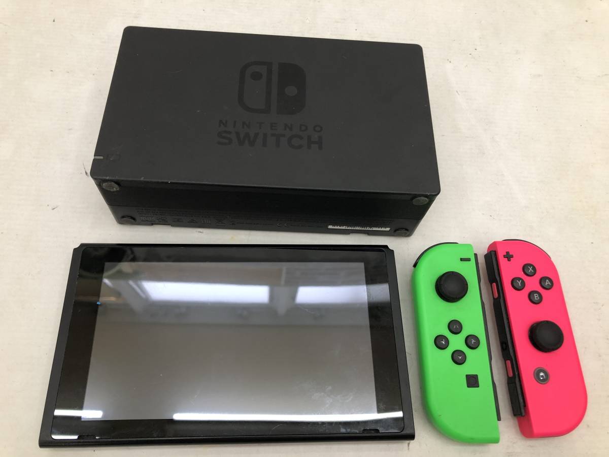 最安値挑戦！ Switch ジョイコン ネオングリーン×ネオンピンク スプラ