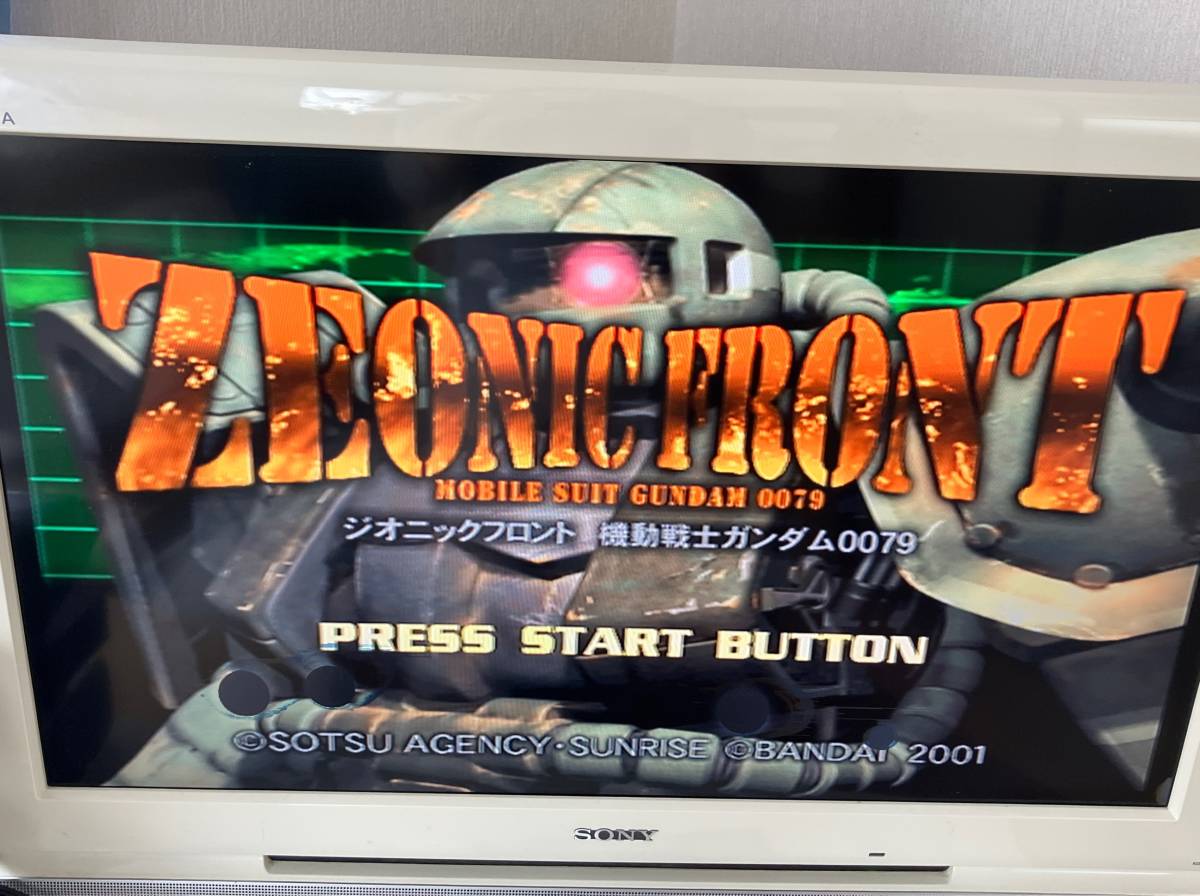 23-PS2-801　プレイステーション2　ジオニックフロント 機動戦士ガンダム0079　ジャンク動作品　PS2　プレステ2_画像4