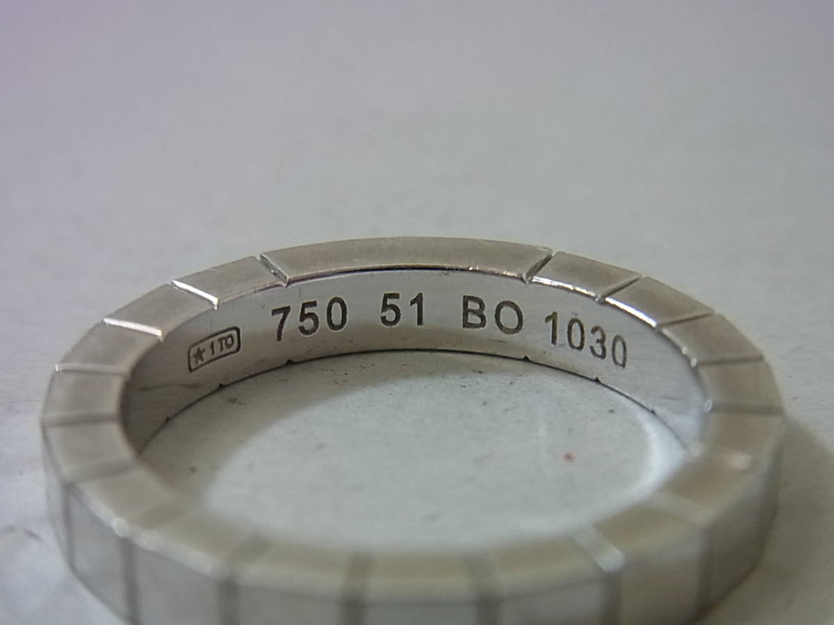 150516H83-0617H■Ｃａｒｔｉｅｒ■カルティエ　ラニエール　リング・指輪　７５０刻印　約６．１６ｇ　レディースアクセサリー_画像7