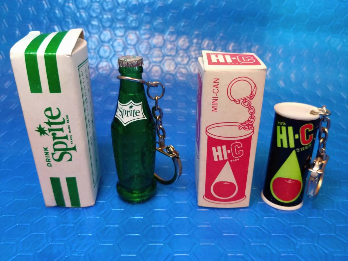 ■スプライト　sprite ハイシー HI-C コカ・コーラ 非売品 昭和　レトロ　キーホルダー ■販促品 未使用 希少_自宅保管未使用品