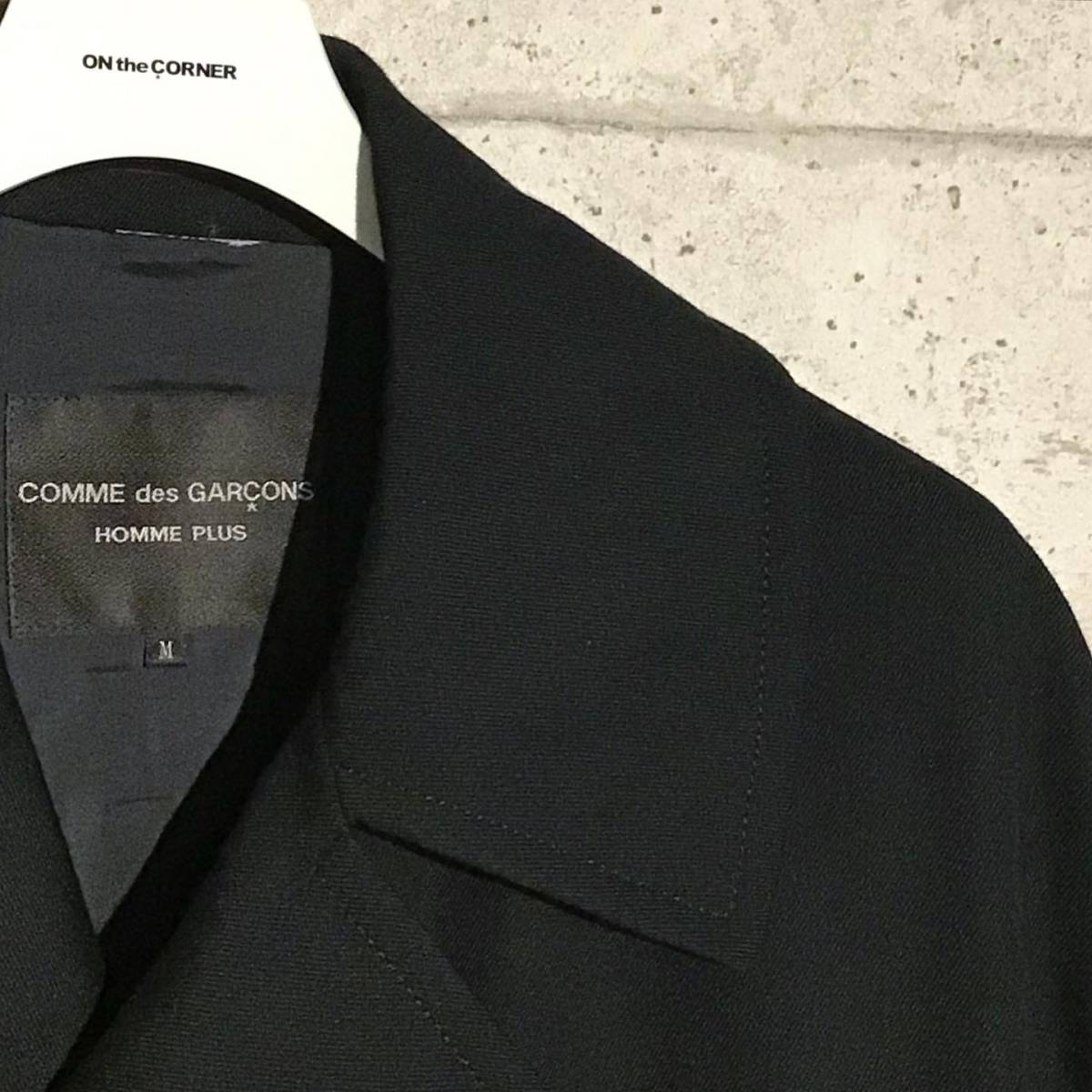 ONtheCORNER ITEM No.1335/COMMEdesGARCONS HOMMEPLUS コムデギャルソンオムプリュス ドッキングデザイン オーバーコート 22ss size:M