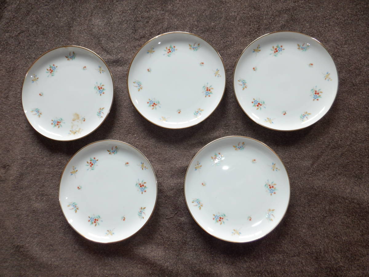 Ｎｏｒｉｔａｋｅ　　ノリタケ　　日本陶器　　１５ｃｍ皿　　５枚組　　未使用品　　元箱入り　　レア品