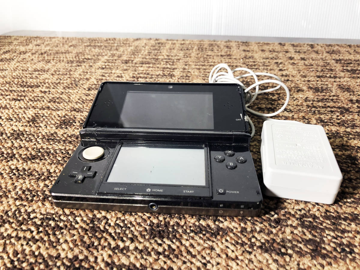 ☆ 中古☆NINTENDO 3DS 本体/ 充電器【CTR-001(JPN),WAP-002】BY1T