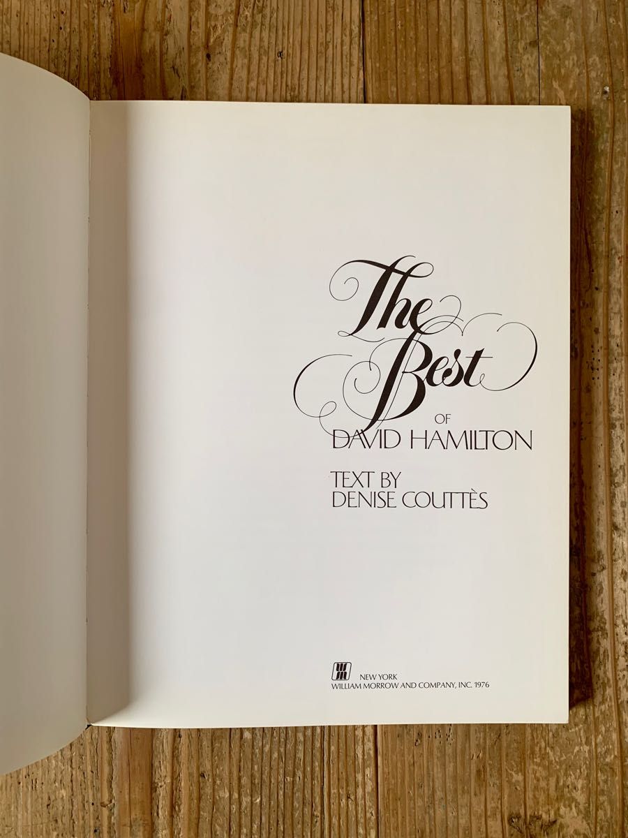 デビッドハミルトン The Best Of DAVID HAMILTON 写真集