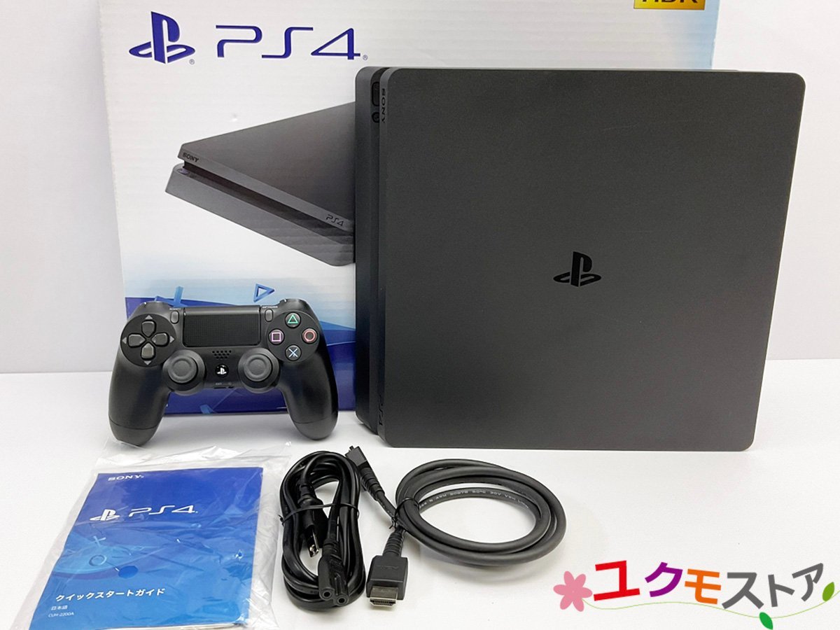開始価格1円】SONY PlayStation 4 CUH-2200AB01 ジェットブラック 