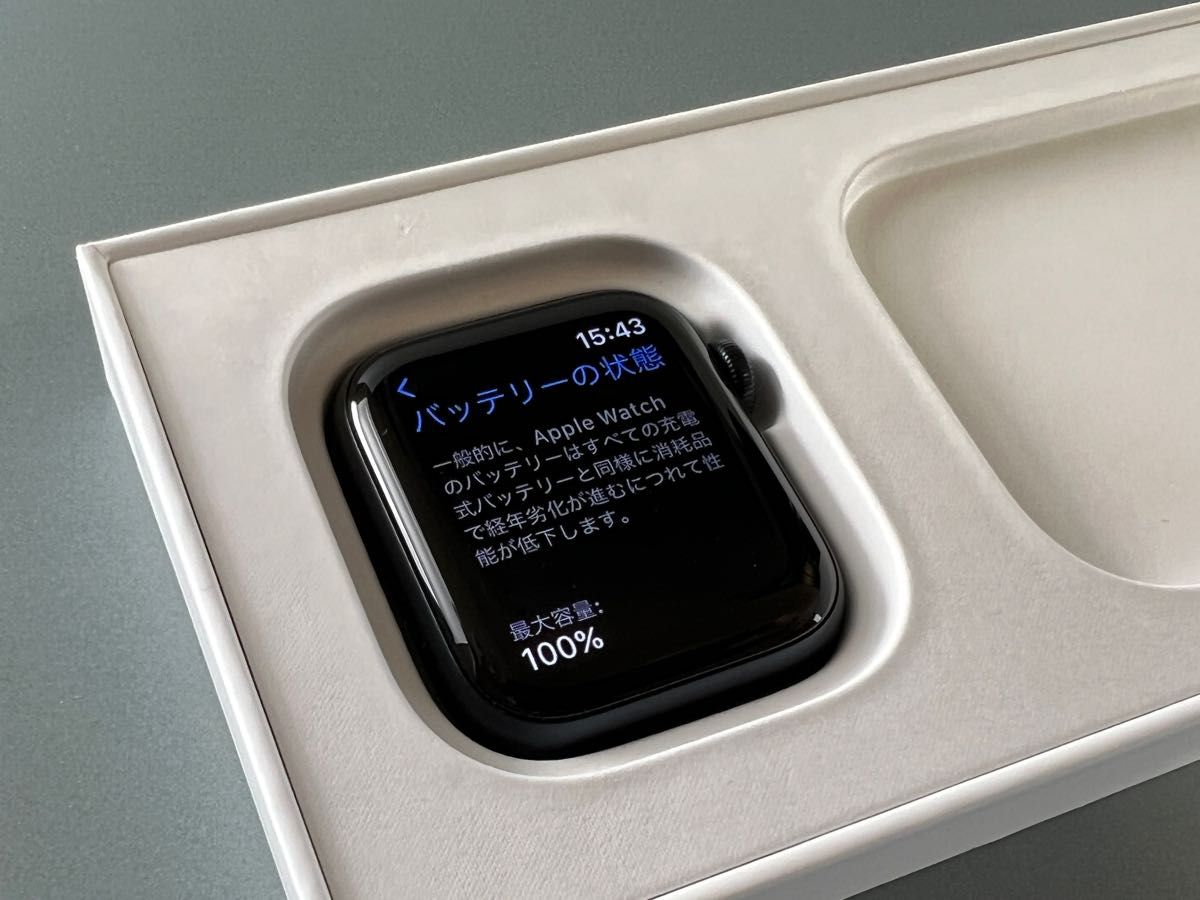 Apple Watch SE 第2世代　40mm GPSモデル　ミッドナイトアルミニウム　100% アップルウォッチ