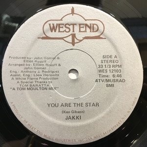【新宿ALTA】JAKKI/YOU ARE THE STAR(WES12103)