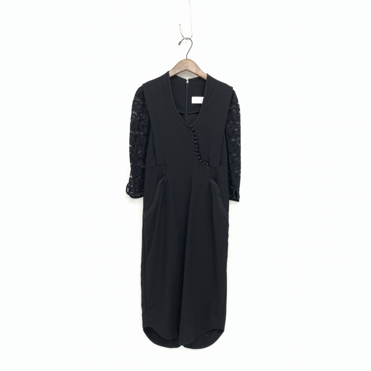 Mame Kurogouchi マメクロゴウチ Lace Sleeve Dress レーススリーブ