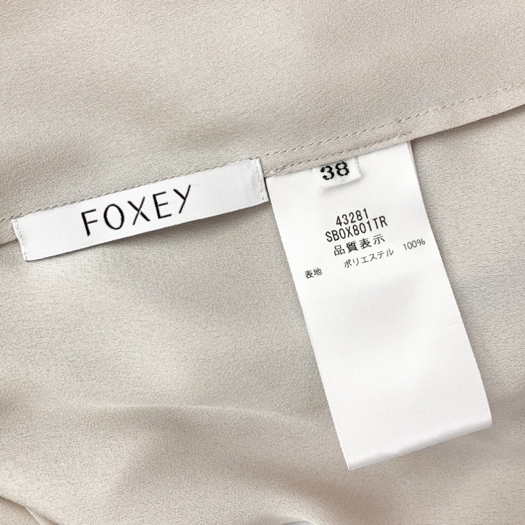 品質満点! ボウタイ クレドソル ブラウス フォクシー FOXEY 2023SS