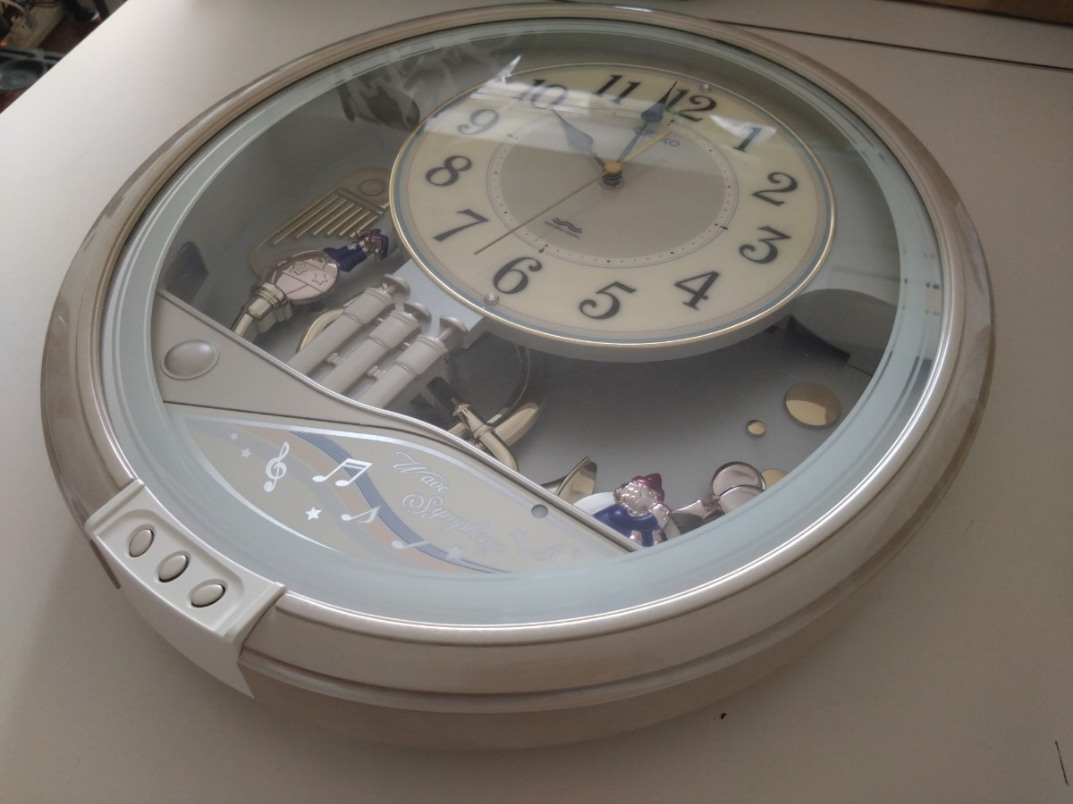 レトロ SEIKO壁掛けからくり電波時計 AM240P タイム レトロ SEIKO壁掛けからくり電波時計 AM240P タイム