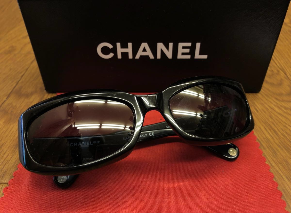 CHANEL Chanel sunglasses c 501/91 clothing accessories size (54*18 125) ornament secondhand goods accessory [4254]K