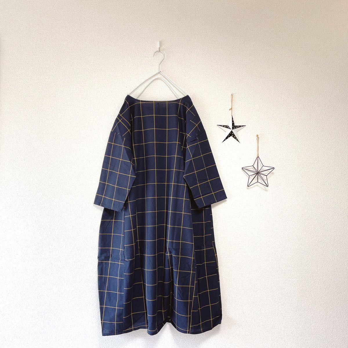 かわいい! 新品*大きいサイズ3L*おしゃれ格子柄キャミ付